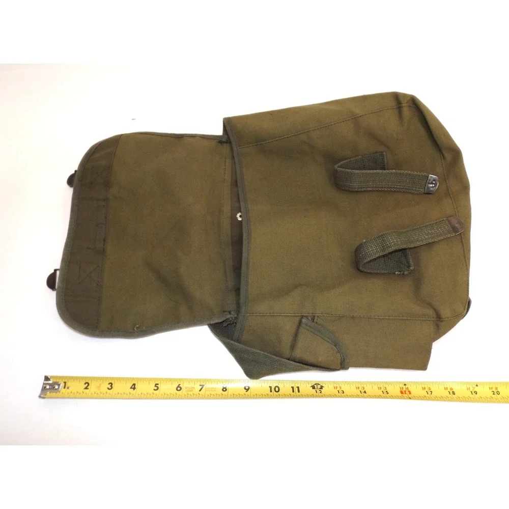 OD Green Military Style Haversack Pouch Musette Bag - 11